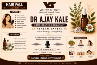 Hair Fall | Causes, Prevention & Effective Homeopathic Treatment | Dr. Ajay Kale

Hair fall is one of the most common health concerns affecting both men and women. In this informative podcast, Dr. Ajay Kale, Homeopathic Consultant & Health Expert, explains the common causes of hair fall, available treatment options, and practical precautions to maintain healthy hair.

In this episode:

✔ Common causes of hair fall
✔ Hormonal and nutritional factors
✔ Stress and lifestyle impact on hair health
✔ Homeopathic approach to hair fall management
✔ Daily hair care precautions
✔ Tips for maintaining healthy hair naturally

This podcast is presented by:

Dr. Ajay Kale
Homeopathic Consultant | Health Expert

Vishwa-Shanti Homoeo & Research Center
📍 Sakkardara, Nagpur

Our mission is to spread awareness about holistic health and help people make informed healthcare decisions through education and homeopathic consultation.

👍 If you found this video helpful, please Like, Share & Subscribe to our channel for more health awareness podcasts.

💬 Have a question? Leave it in the comments—we'll try to answer it in an upcoming episode.

Suggested Hashtags

#hairfall #hairloss #haircare #hair #homeopathy #drajaykale #vishwashanti #nagpuri #nagpur #healthyhair #hairtreatment #hairfalltreatment #homeopathictreatment #homeopathic #homeopathyheals #healthexperts #healthpodcast #naturalhealing #hairgrowth #holistichealthcoach #india #maharashtra #homeopathicmedicine